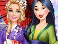 play Barbie Visits Mulan