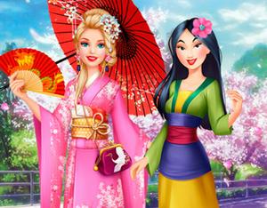 play Barbie Visits Mulan