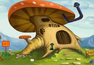 Mushroom House Puppy