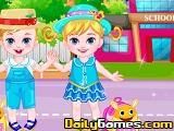 play Twins In School