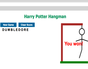 play Harry Potter Hangman