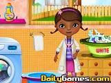 play Doctora Juguetes Lavando La Ropa