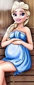 play Barbie And Elsa Pregnant Sauna