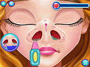 play Cute Camryn Nose Treatment Game