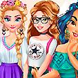 Back 2 School Princesses Rush game