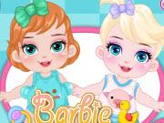 play Barbie Disney Babysitter