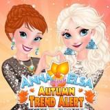 play Anna And Elsa Autumn Trend Alert
