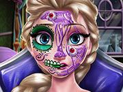 Elsa Scary Halloween Makeup