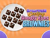 Halloween Cooking Googly Eyes Brownies