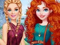 play Barbie Visits Merida