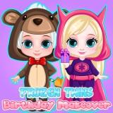 play Frozen Twins Birthday Makeover