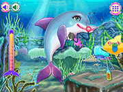 play Pretty Dolphin Care Game