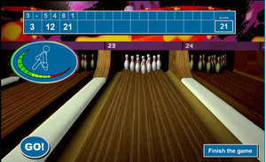 Bowling Alley-Shoot Pins