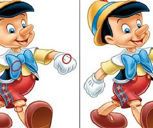 Pinocchio Differences game