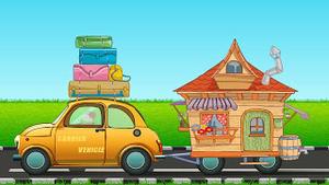 play Car And Caravan Escape