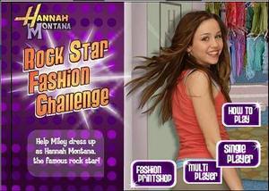 play Hannah Montana Rock Star Fashion Challenge