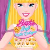 Barbie Emoji Nails Designer