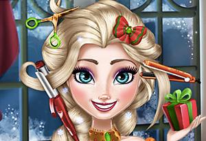 play Ice Queen Christmas: Real Haircuts
