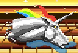 play Retro Unicorn Attack