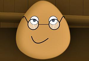 play Pou Wearing Glasses