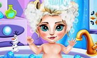 play Ice Queen Baby Bath
