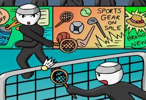 play Stick Figure Badminton