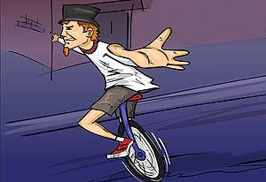 play Fratboy Unicycle Relay