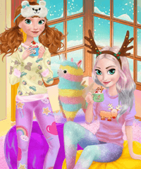 Frozen Sisters Cozy Time Dress Up