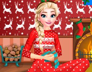 play Elsa Frozen Christmas Night
