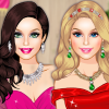 play Enjoy Barbie Christmas Glam