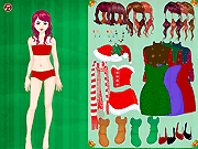 play Colorful Christmas Dressup Game