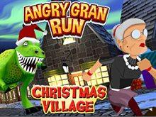 play Angry Gran Run Xmas Village Webgl