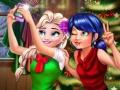 Ladybug And Elsa Xmas Selfie