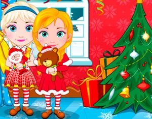 play Anna And Elsa Babies Christmas Shopping