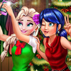 play Ladybug And Elsa Xmas Selfie