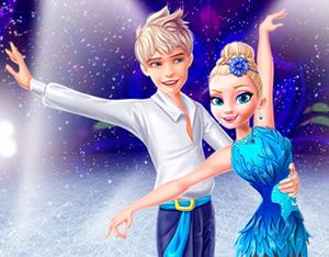 play Elsa And Jack Ice Dancing