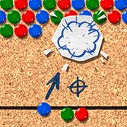 play Pinboard Bubble Shooter