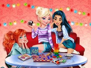 Princesses Board Games Night