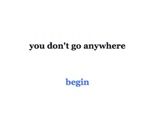 play You Don'T Go Anywhere