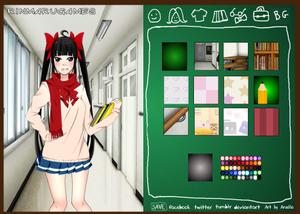 play Anime School Girl Dress Up