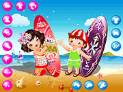 play Cute Kids On The Beach Game