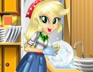 play Applejack Great Cleaning