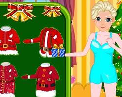 play Elsa Christmas Dress 2
