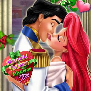 Mermaid Princess Mistletoe Kiss