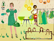 play Breaking Green Style Dressup Game