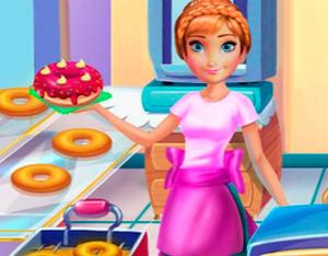 Anna Cooking Donuts