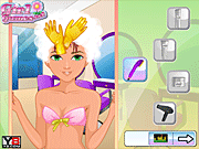 play Rainbow Hairstyle Studio Game