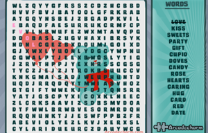 play Teddy Valentine'S Word Search