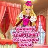 play Barbie'S Valentine Patchwork Dress