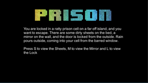 play Prison Text-Adventure (Demo Game)